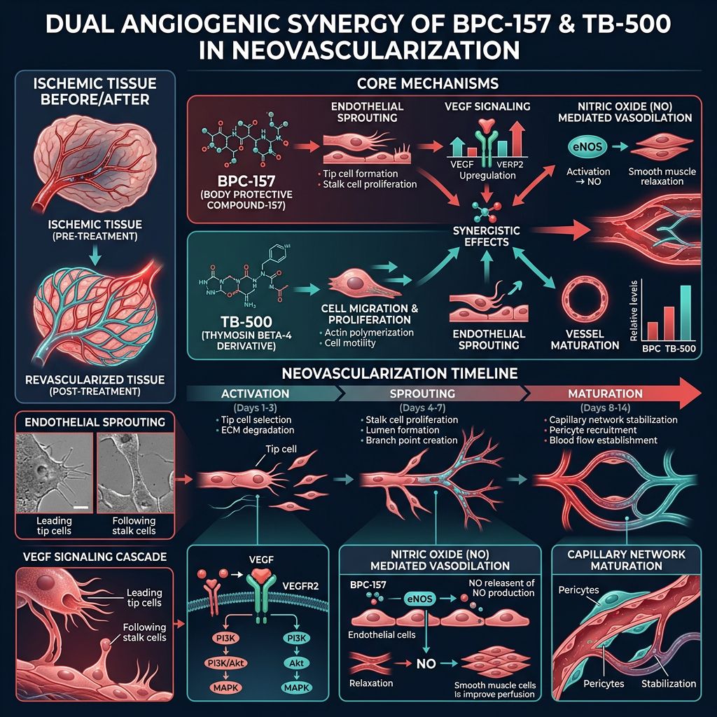 Dual angiogenic synergy infographic for <a href=